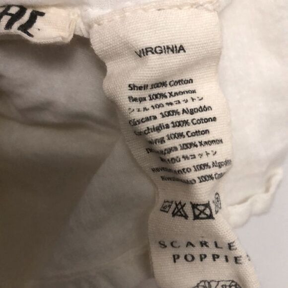 Scarlett Poppies Virginia Dress Vintage Inspired Lace Embroidered Ivory White S - Picture 6 of 6